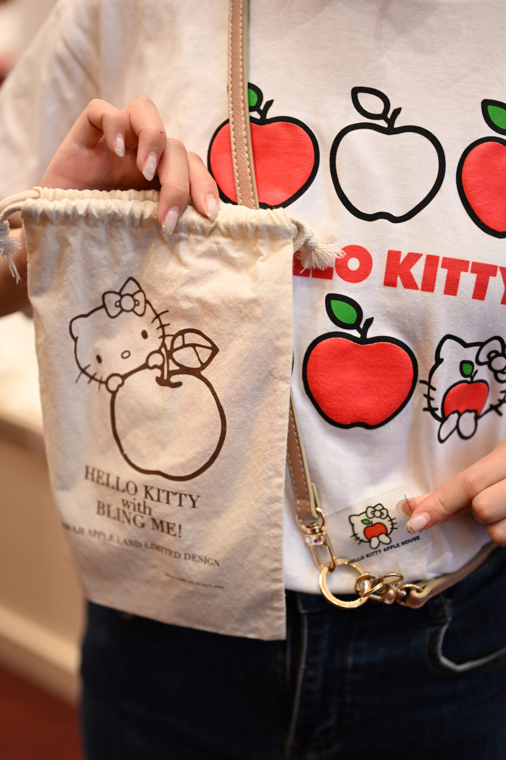 大人かわいいを叶える、HELLO KITTY × スワロフスキーのショルダー 